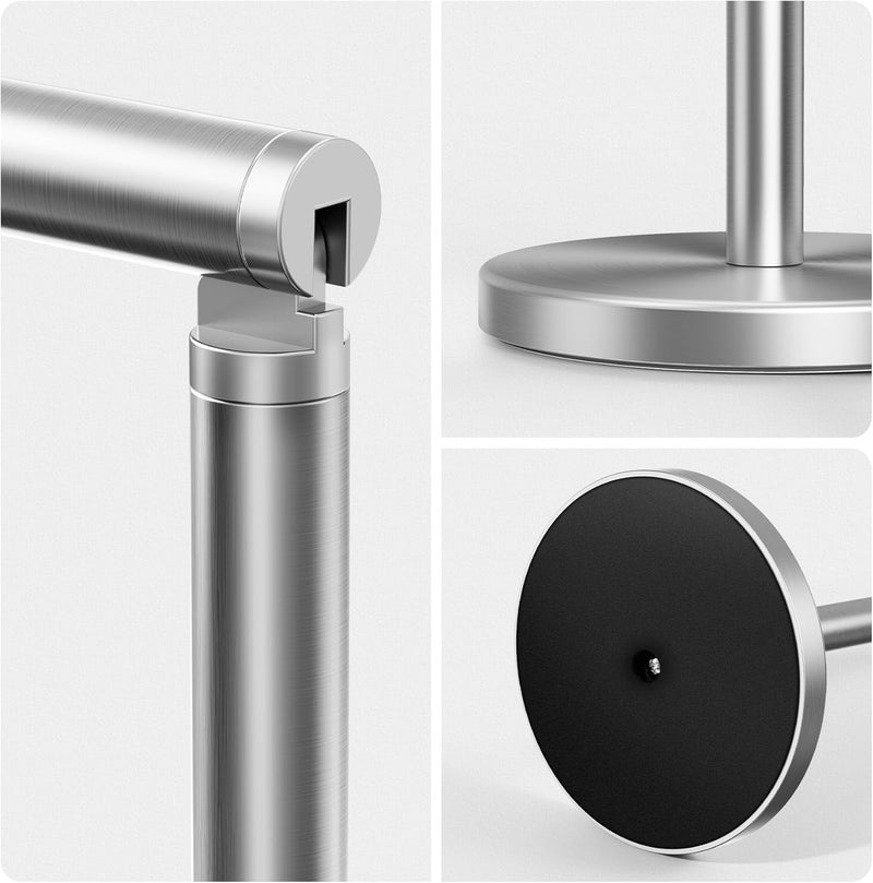 Cesun Toilet Paper Holder Stand Free Standing, Sliver Toilet Paper Storage with Heavy Weighted Base, Bathroom Stainless Steel Toilet Paper Roll Holder, Non-Slip, Sliver - Image 5